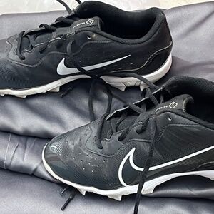 Nike Alpha Huarache Keystone Low Baseball Cleats, Black, Mens 9.5